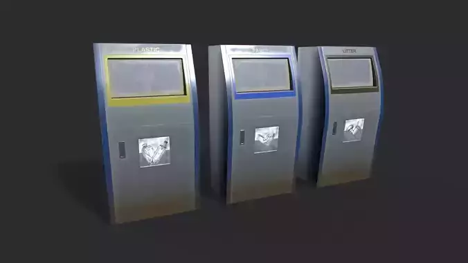 Street Trash Can Garbage