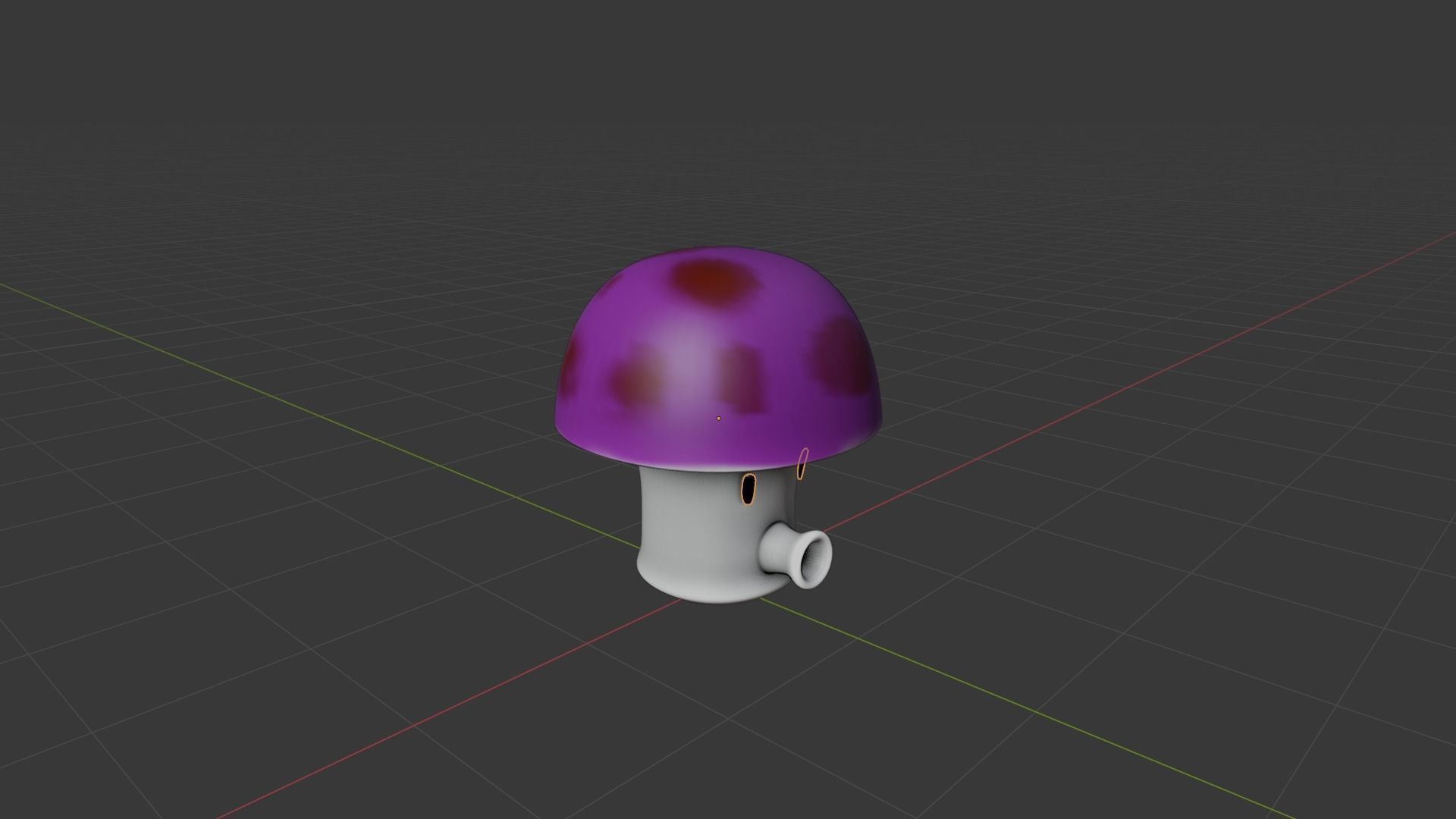 Mushroom attack -mushroom angry Low-poly 3D model_5
