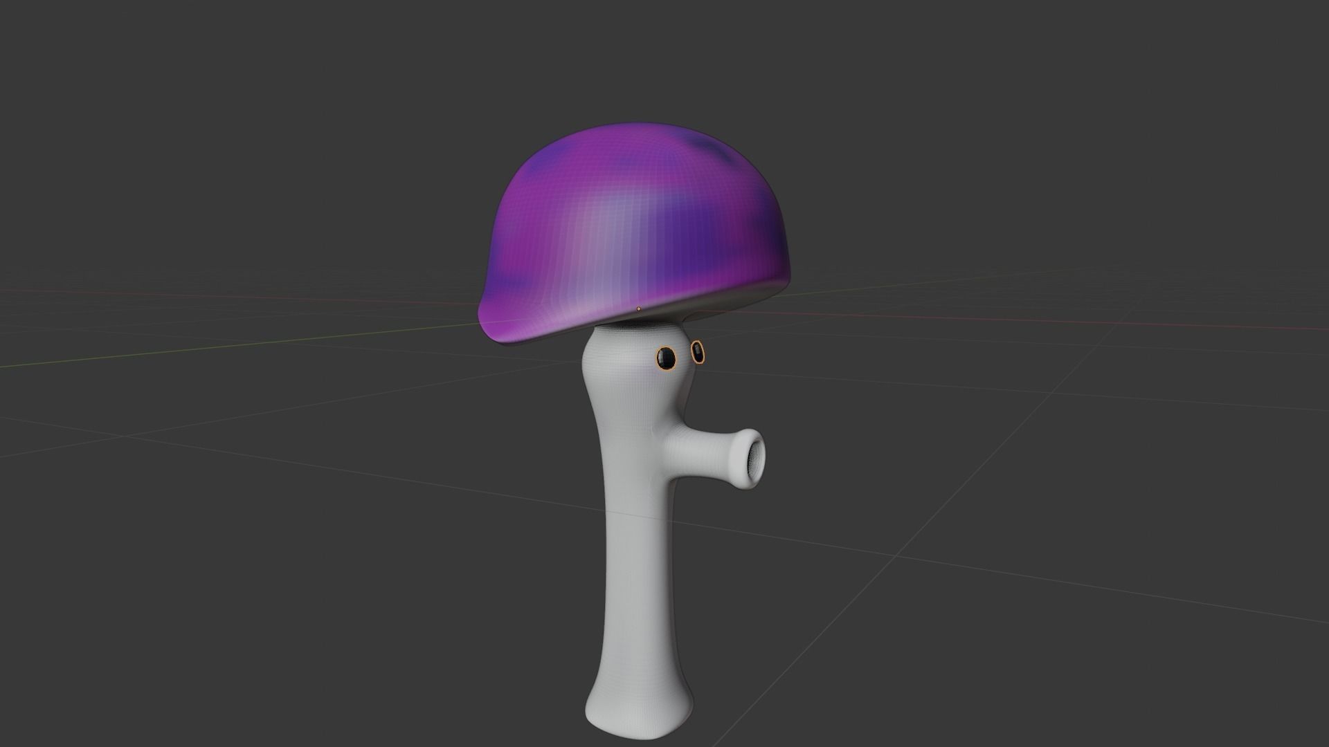 Mushroom attack -mushroom angry Low-poly 3D model_6