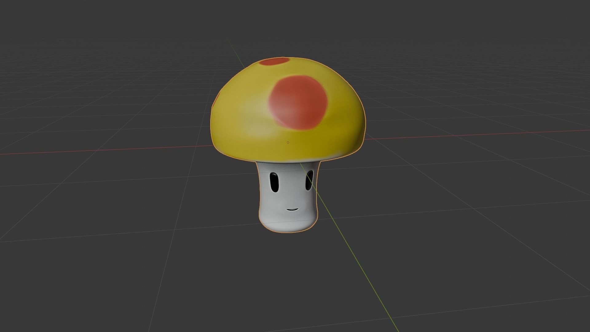 Mushroom attack -mushroom angry Low-poly 3D model_7