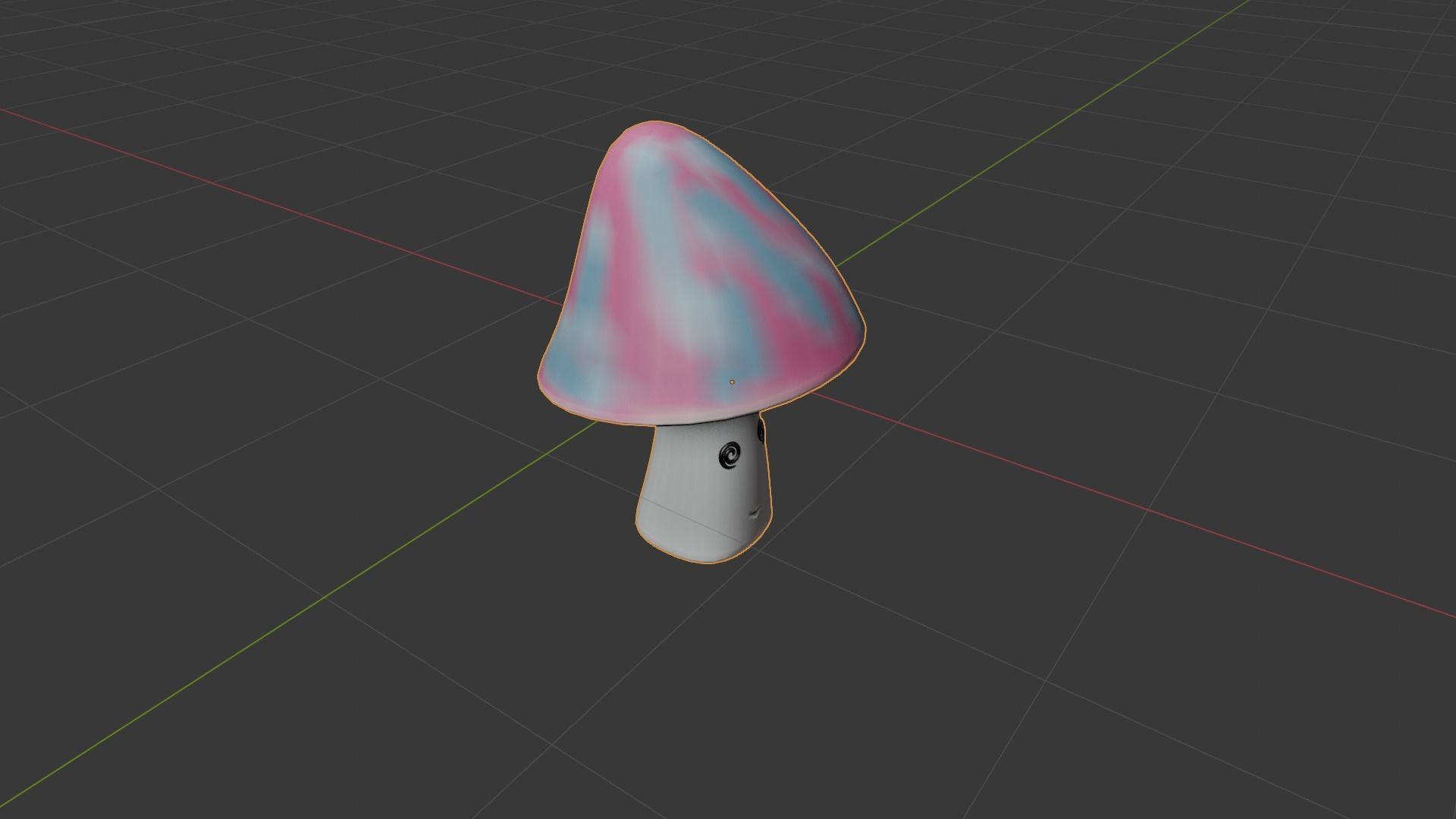 Mushroom attack -mushroom angry Low-poly 3D model_3