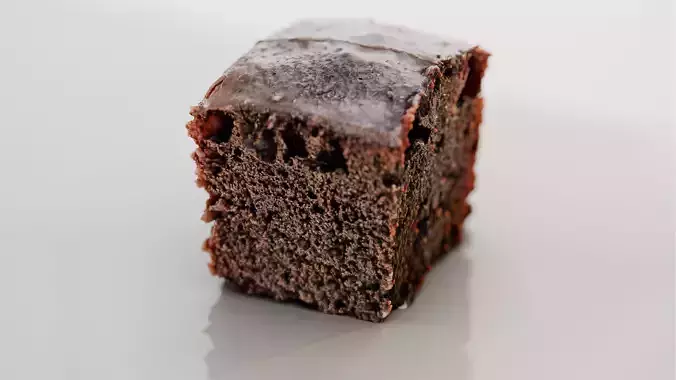 Peace of chocolate Cake 3D model