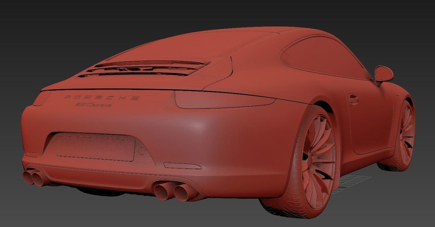 Porsche Carrera 911  3D model_10