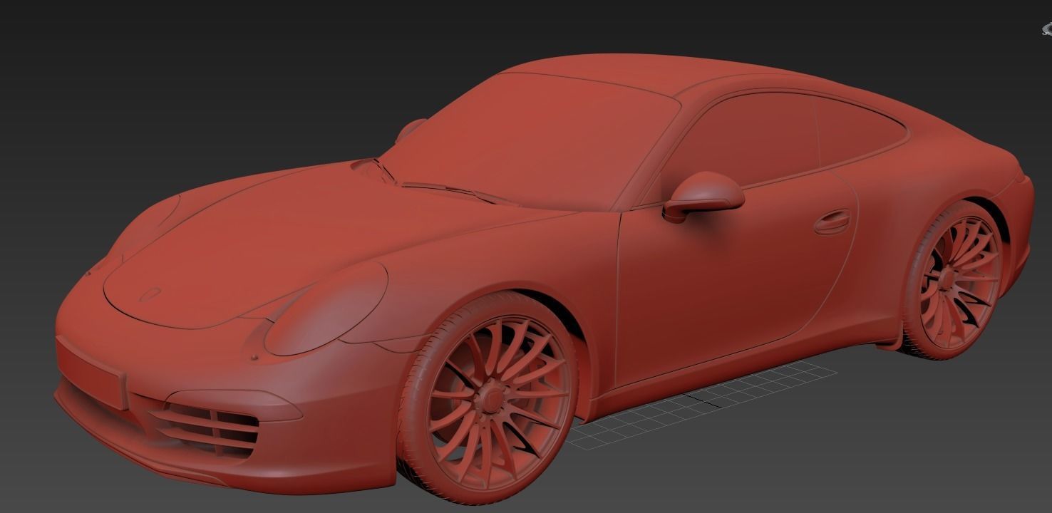 Porsche Carrera 911  3D model_9