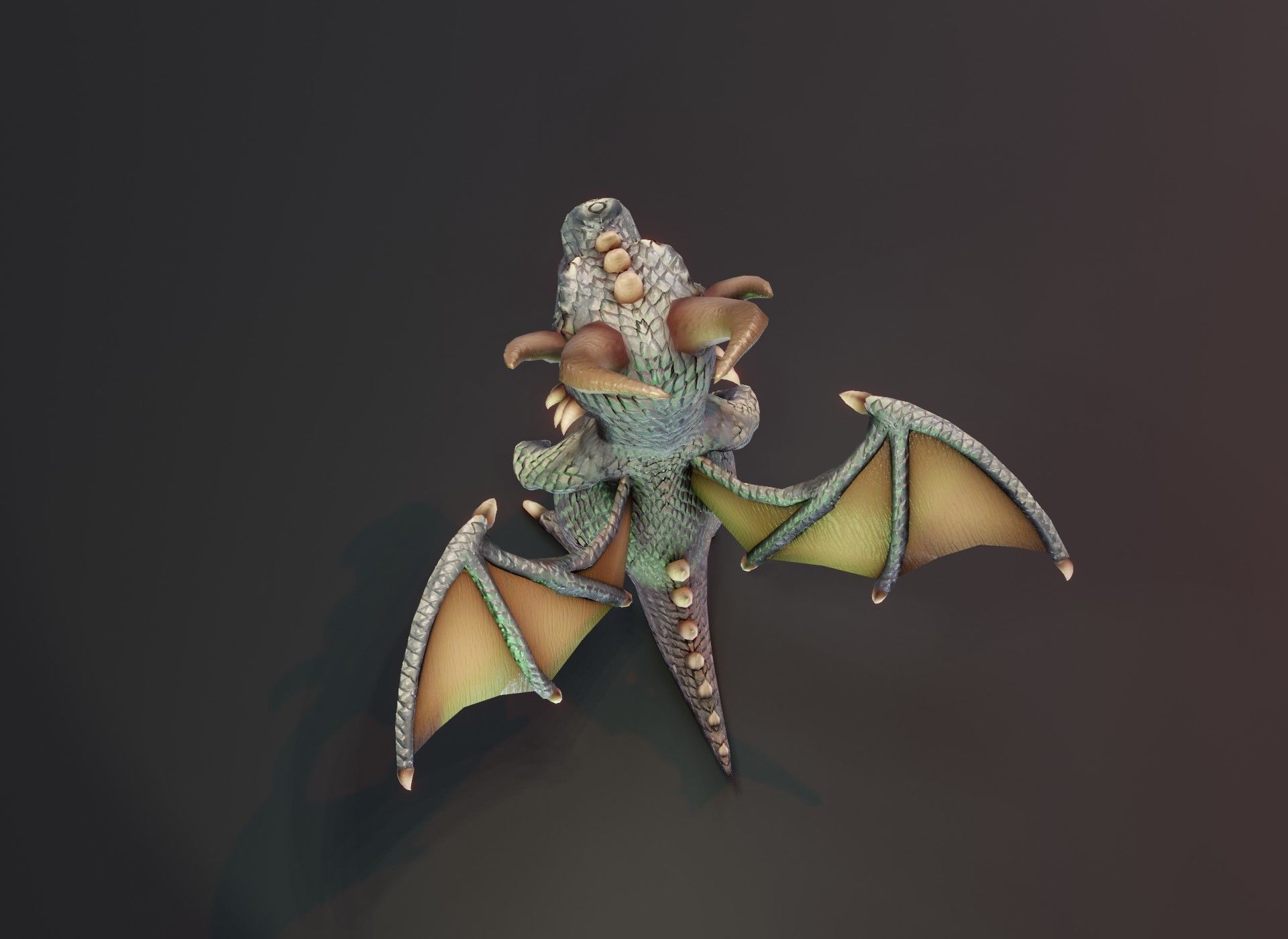 Cartoon Iron Dragon 3D Model Low-poly 3D model_19