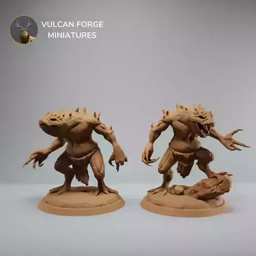 Slaad Dnd miniature 2 inch base pre supported 3d print models 3D print model