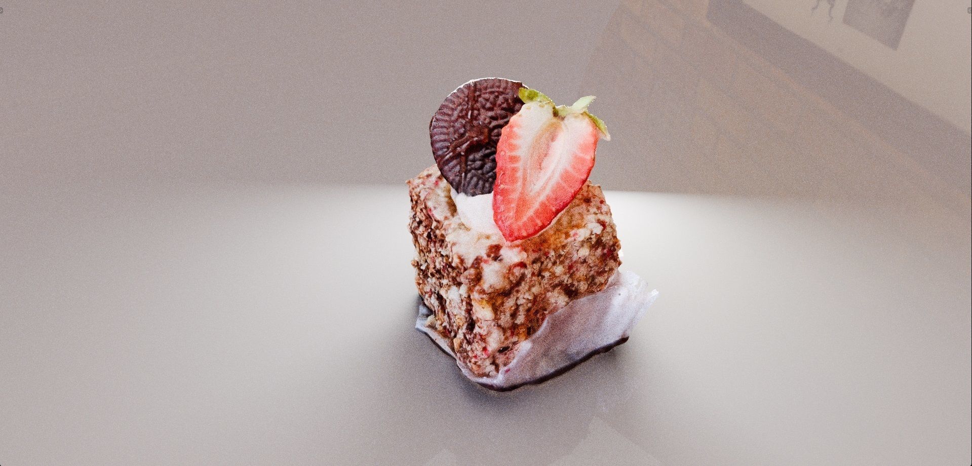 Strawberry Oreo Cupcakes 3D model_1