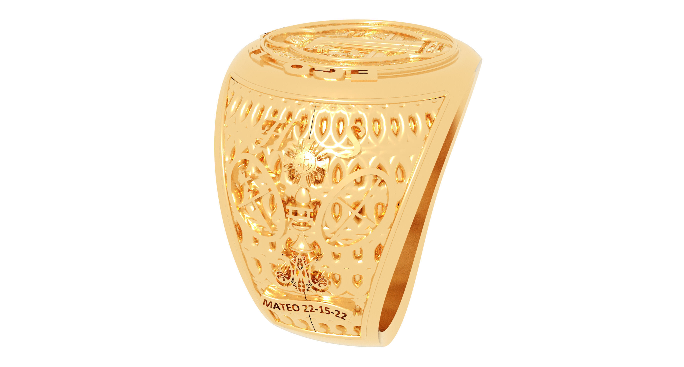 anillo san benito  3D print model_1