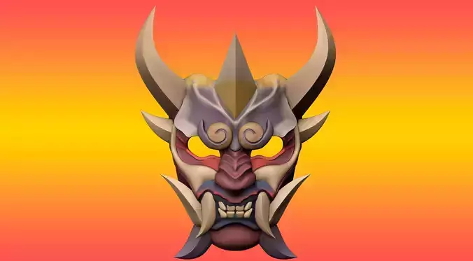 Hannya Mask Cosplay  3D print model
