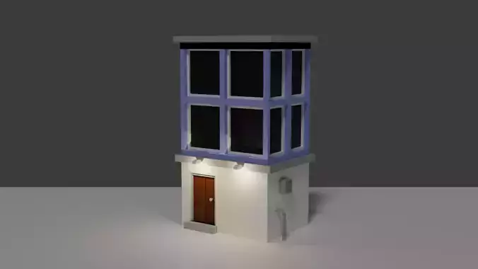 Low-poly building