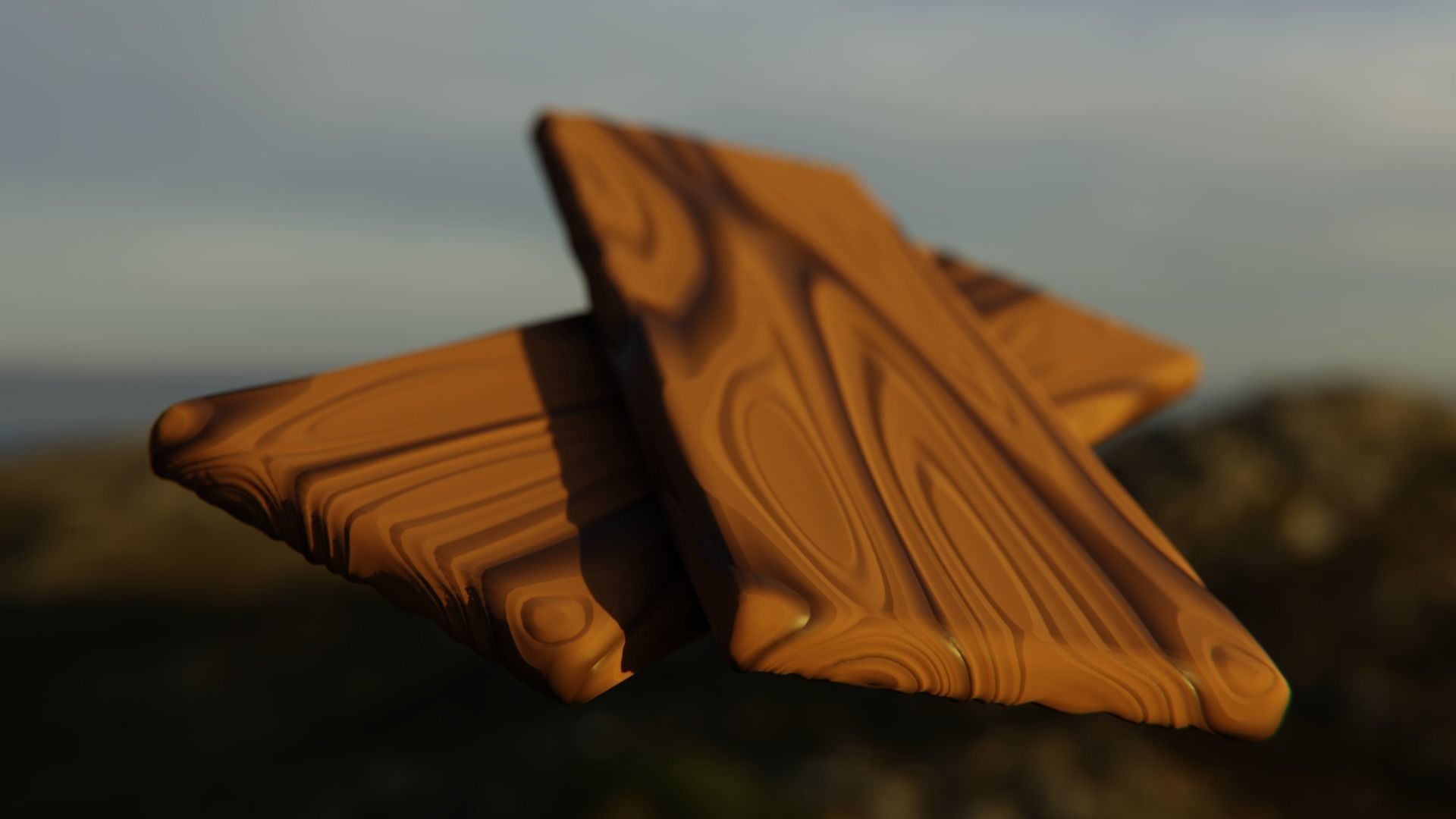 Stylized Procedural Wood Star - Carved Shader Texture Texture_4