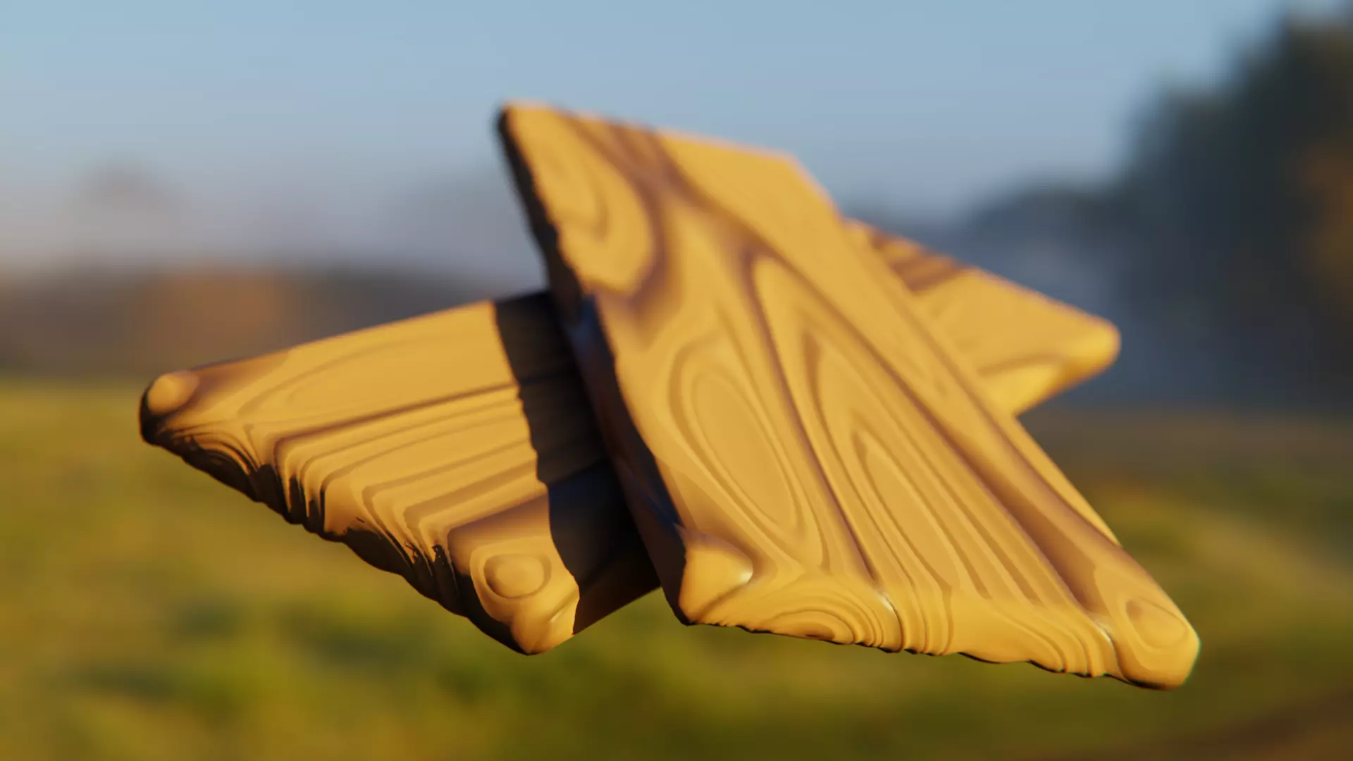 Stylized Procedural Wood Star - Carved Shader Texture Texture_0