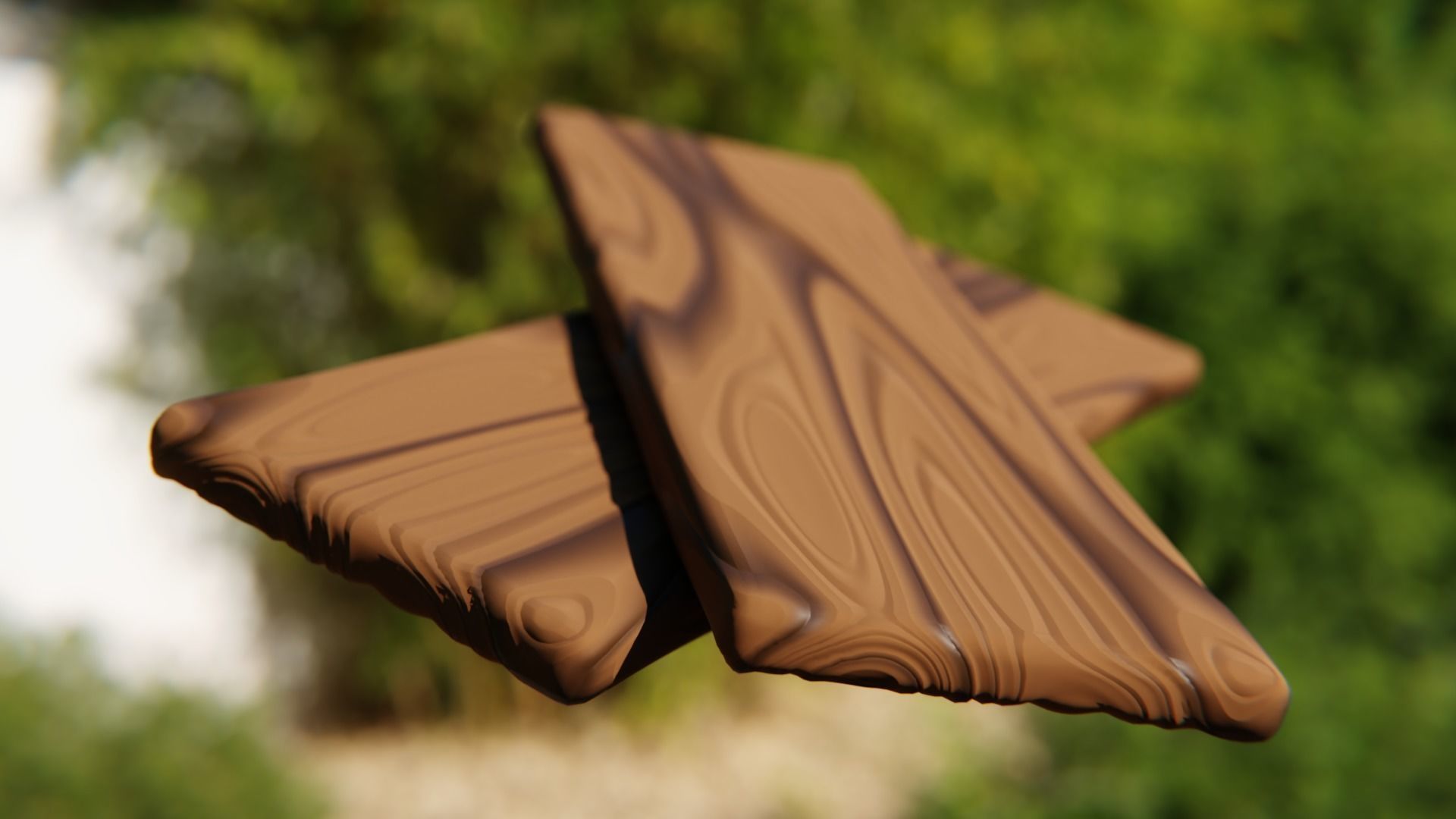 Stylized Procedural Wood Star - Carved Shader Texture Texture_3