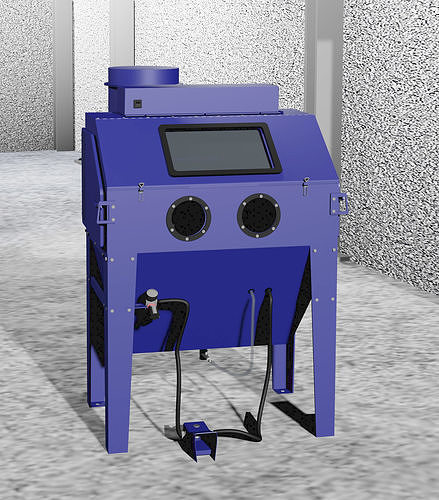 SB-420 Sandblasting Cabinet 3D model