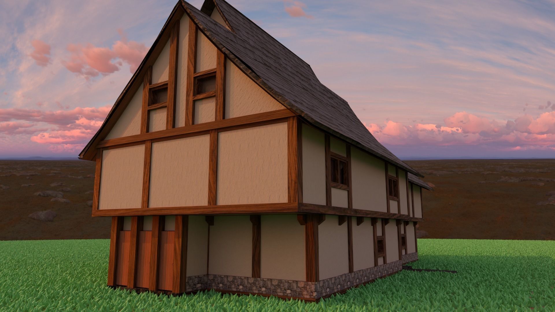 Medieval Tavern 3D model_2