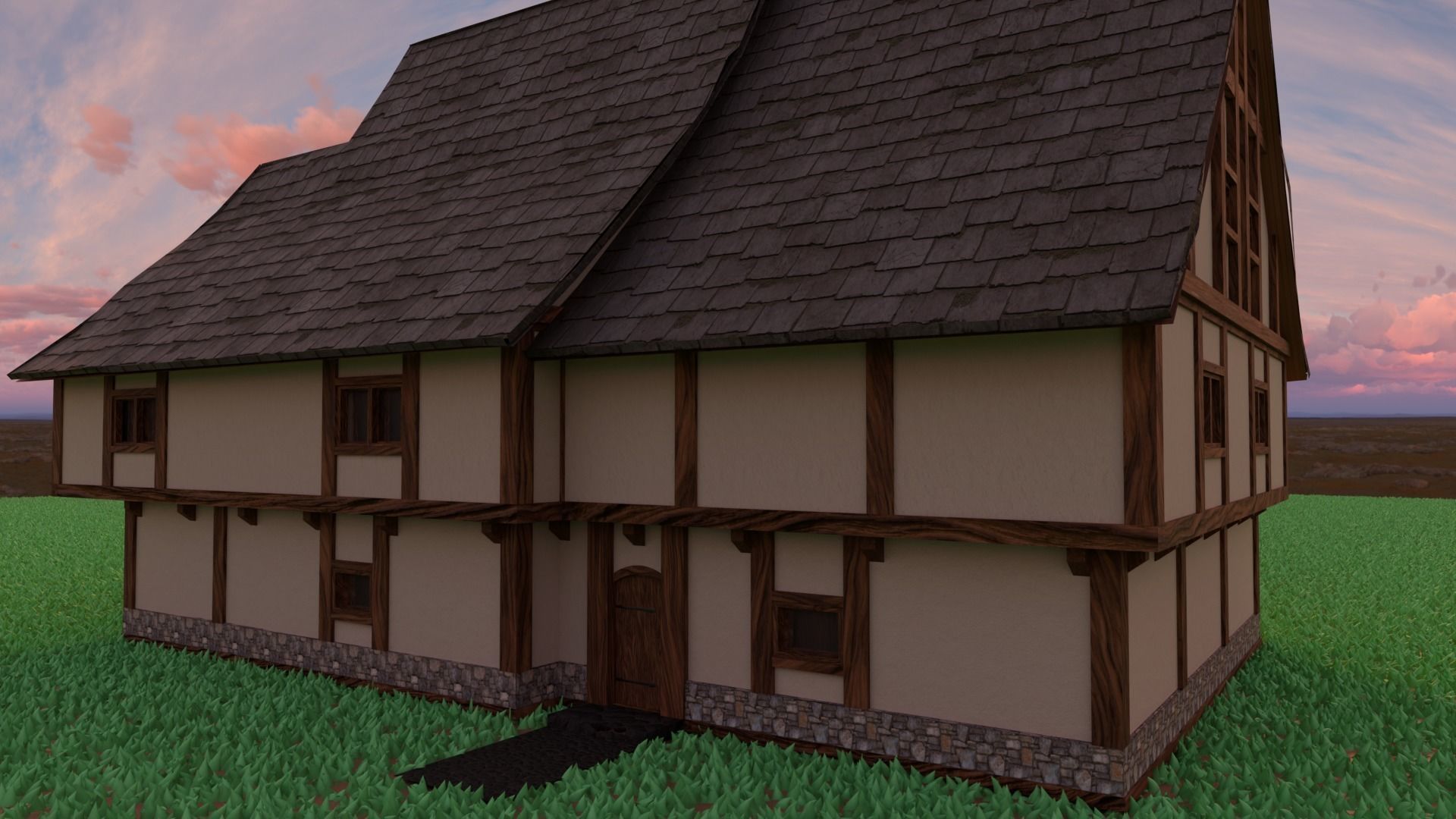 Medieval Tavern 3D model_3