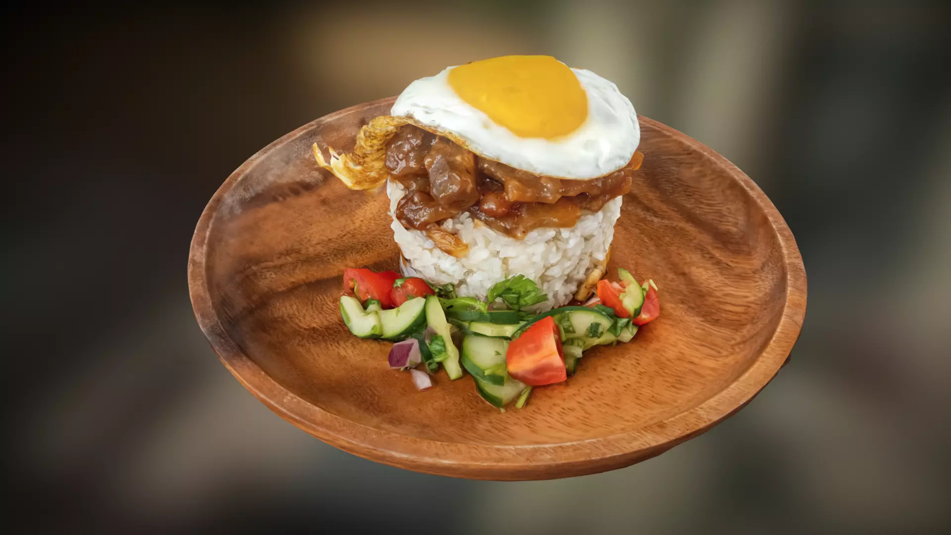 Breakfast Low-poly 3D model