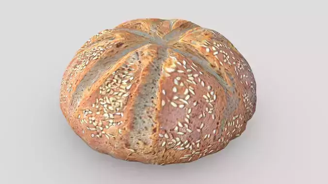 Rye Bread 2 Low-poly 3D model