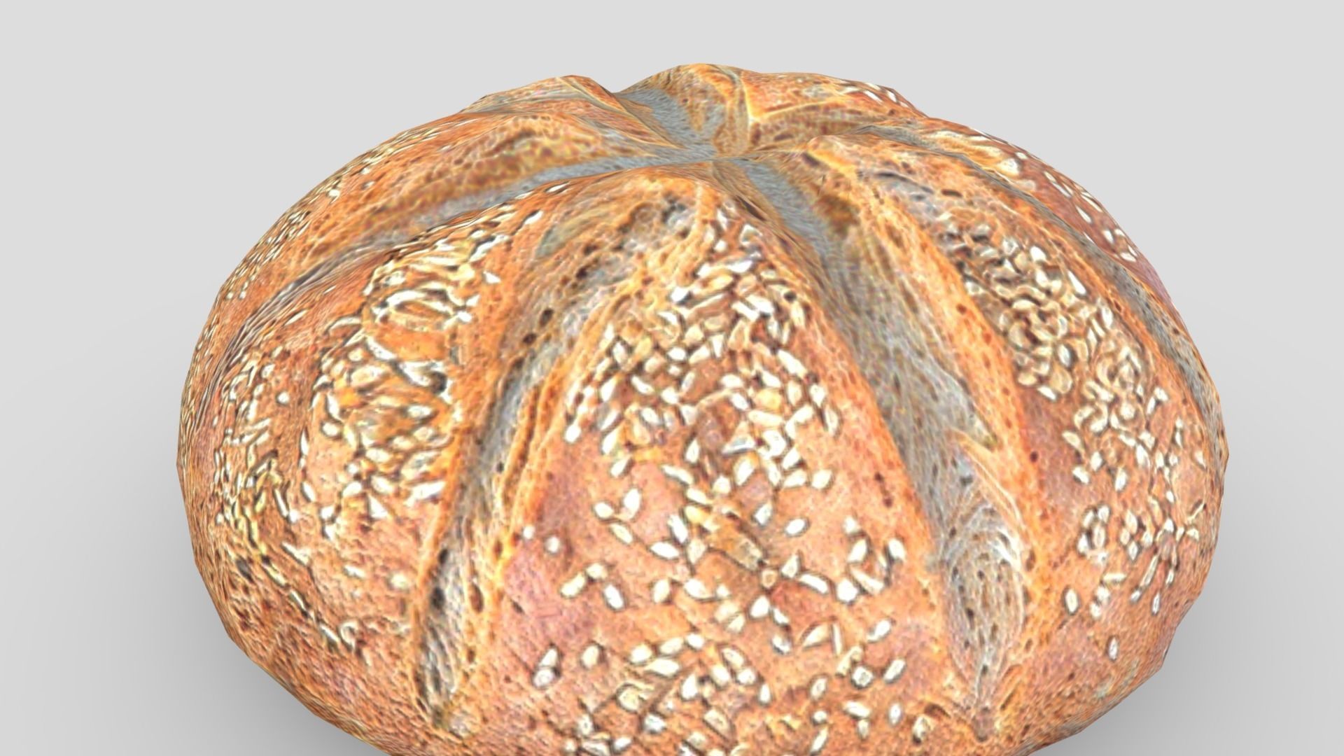 Rye Bread 2 Low-poly 3D model_8