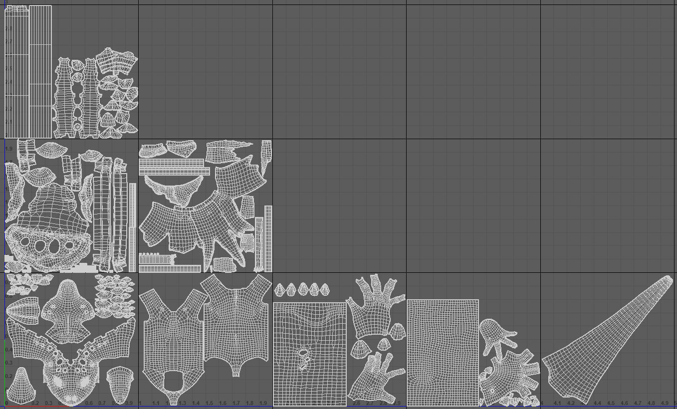 Dragon or fighting lizard Low-poly 3D model_13