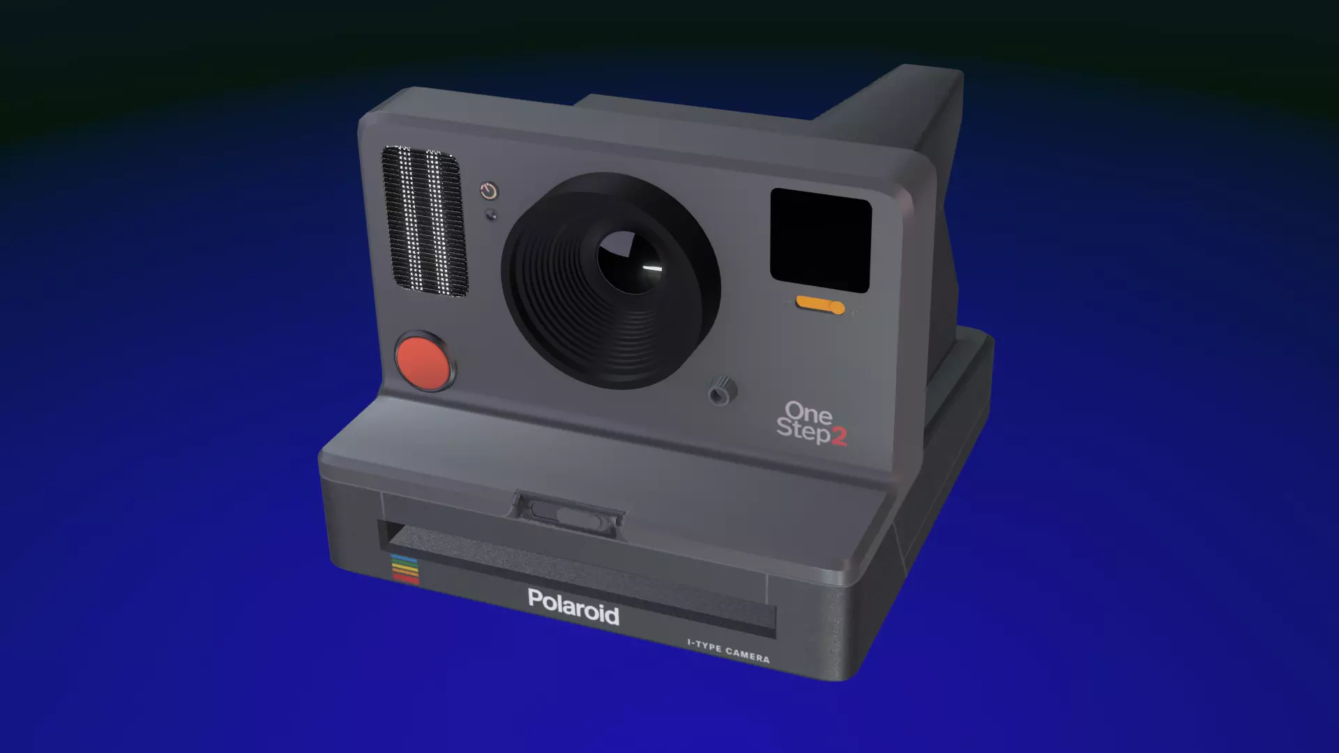 Polaroid Camera Low-poly 3D model