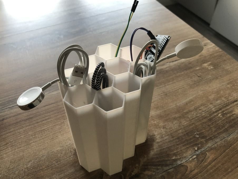 Cable Management Hive 3D print model_3
