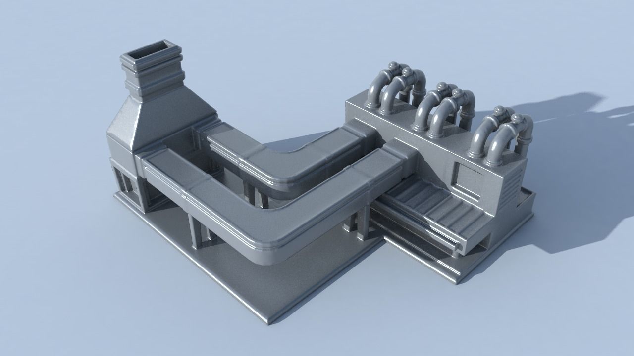 Four oil platforms for printing 3D Model Collection_7