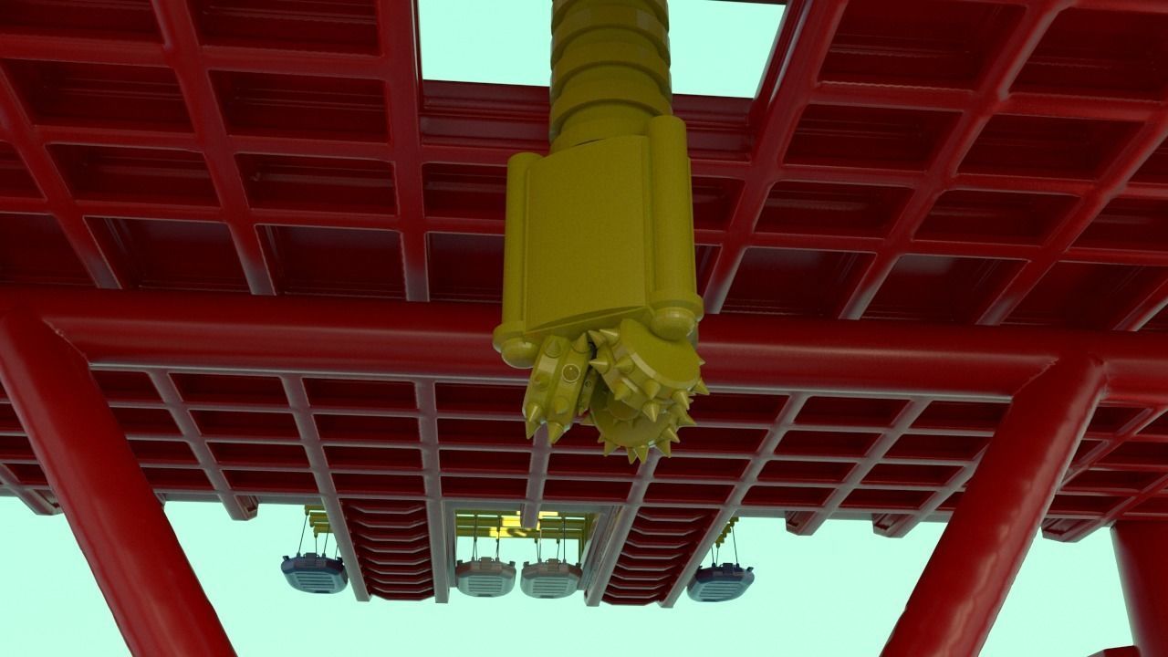 Four oil platforms for printing 3D Model Collection_16