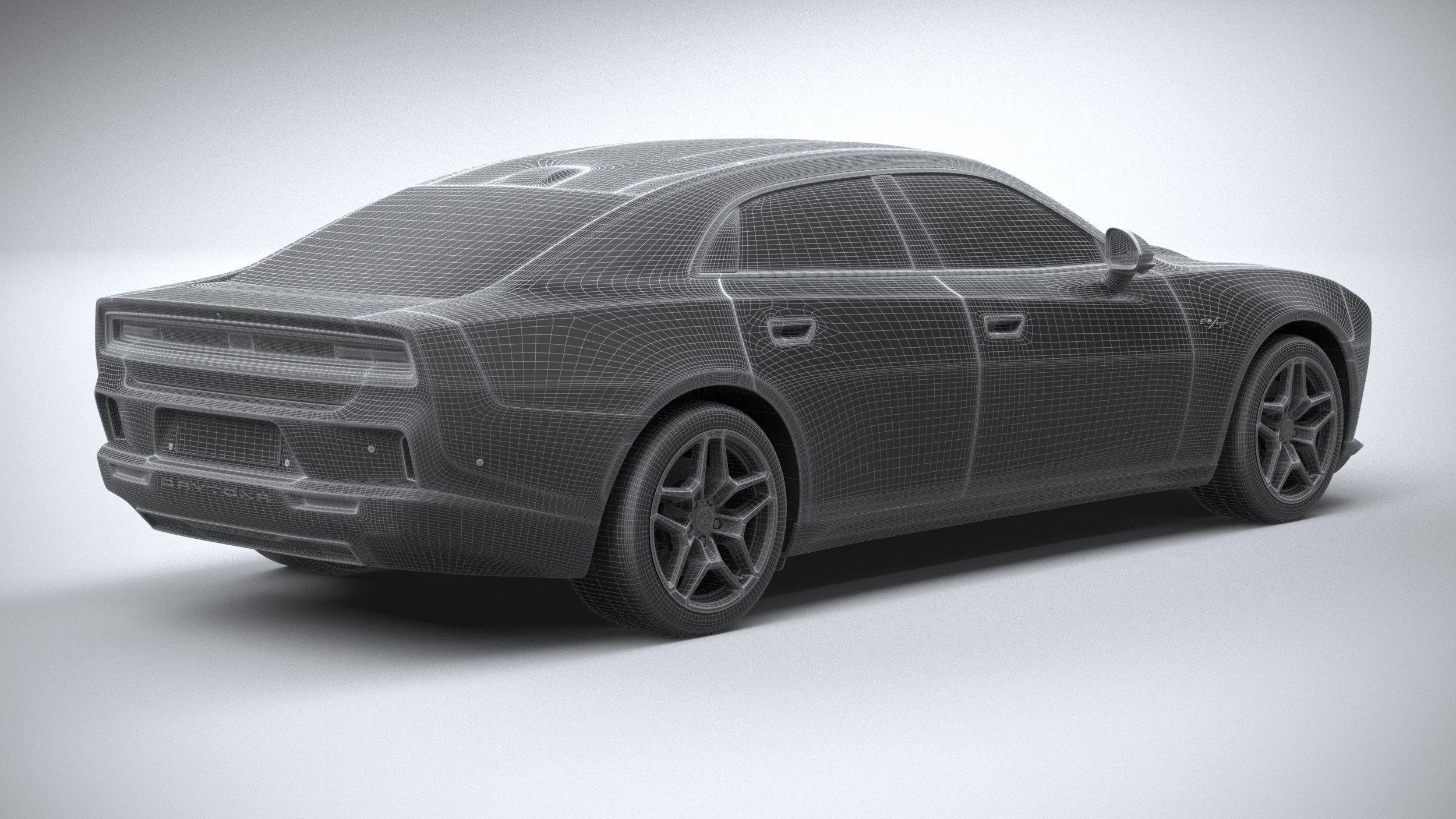 Dodge Charger Daytona 4-door 2024 3D model_27