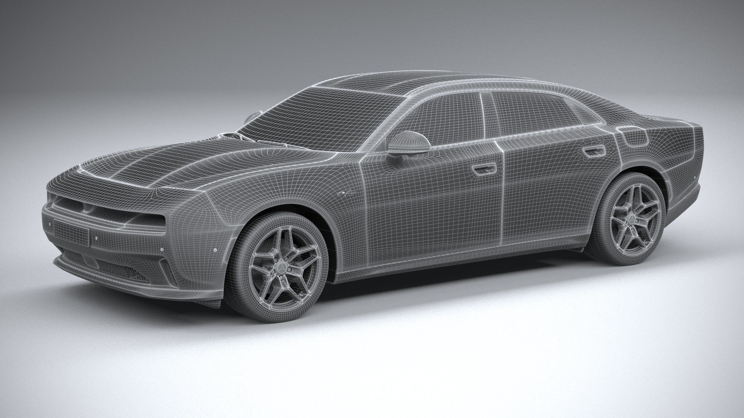 Dodge Charger Daytona 4-door 2024 3D model_26