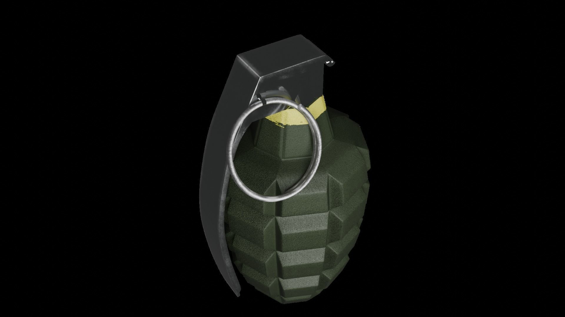 Grenade Low-poly 3D model_5