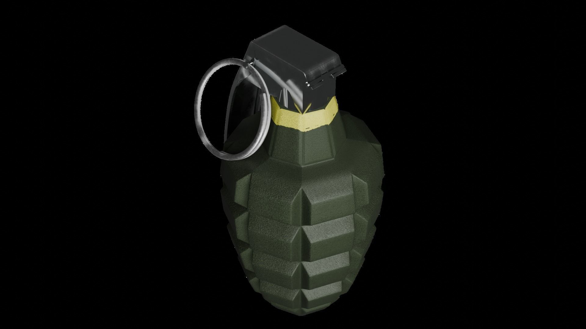 Grenade Low-poly 3D model_3