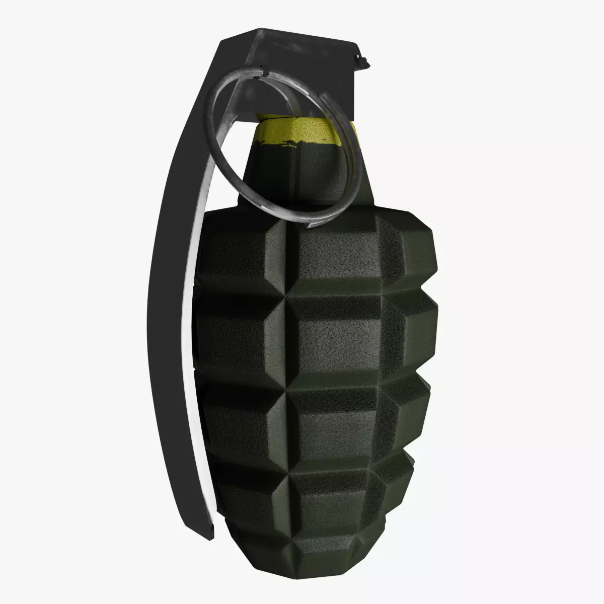 Grenade Low-poly 3D model_0