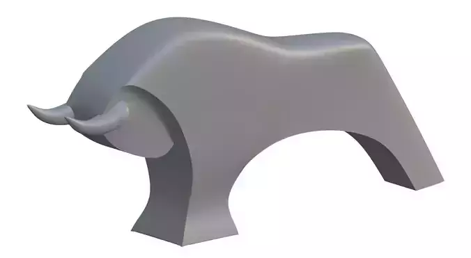 Bull statuette Modern Abstract Decorative Figurines Statue