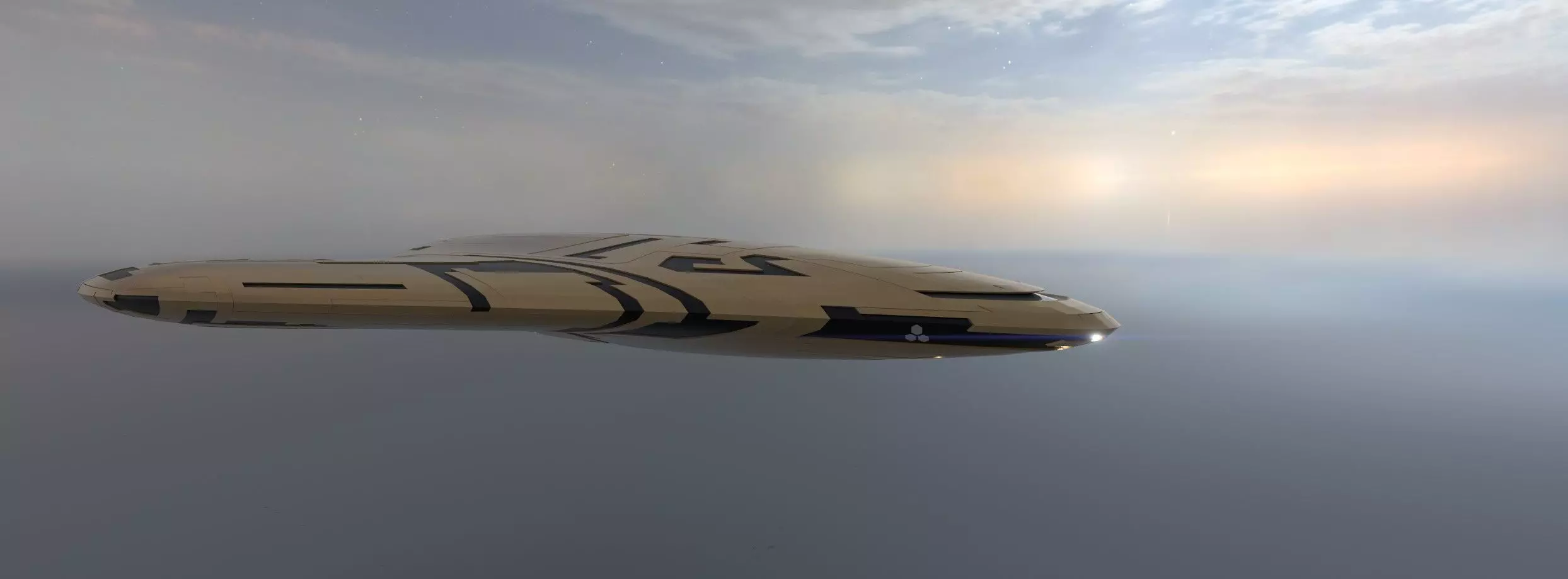 Explorer Spaceship 3D model_0