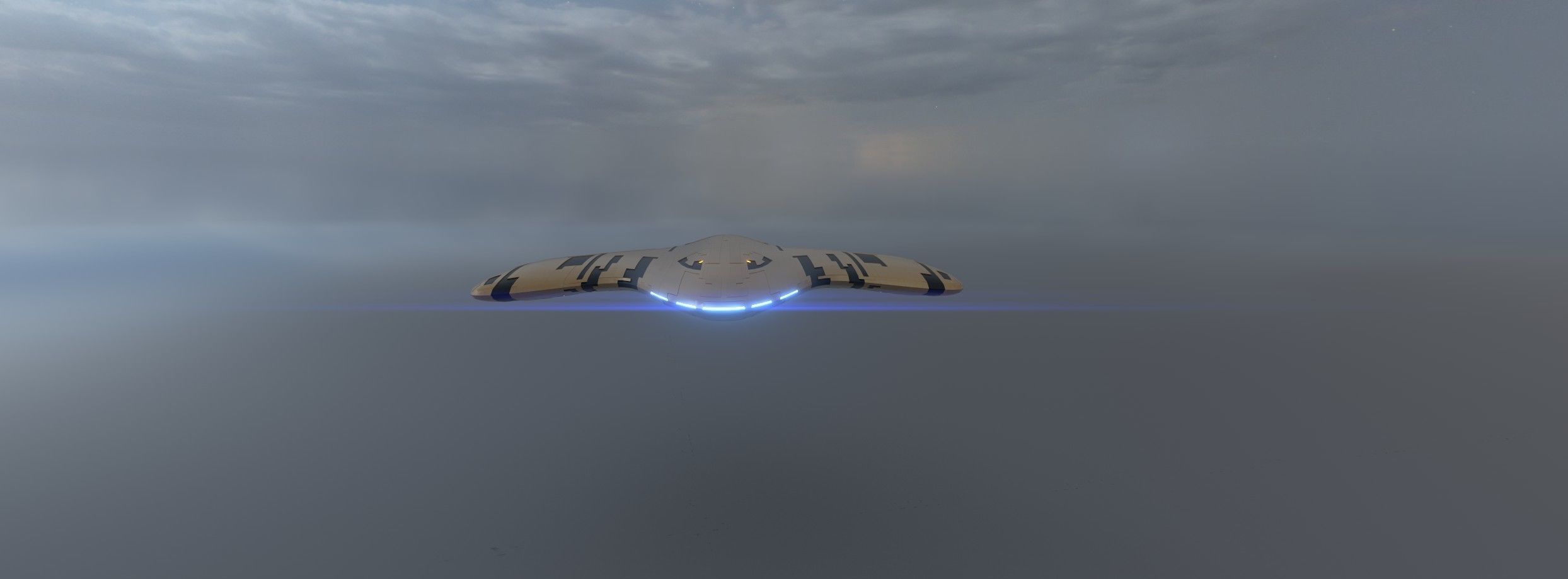 Explorer Spaceship 3D model_2