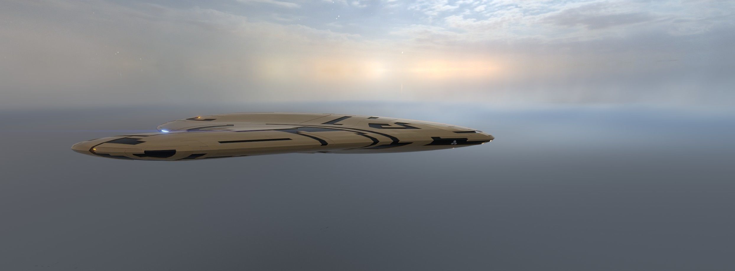 Explorer Spaceship 3D model_3