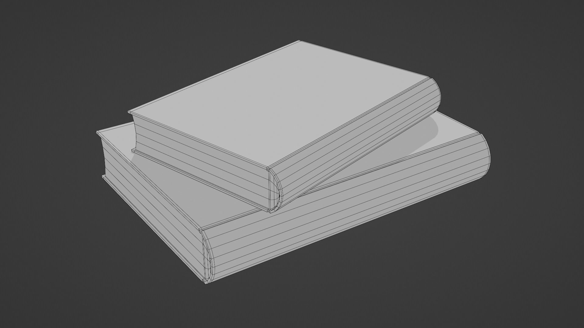 Low poly books Free low-poly 3D model_10