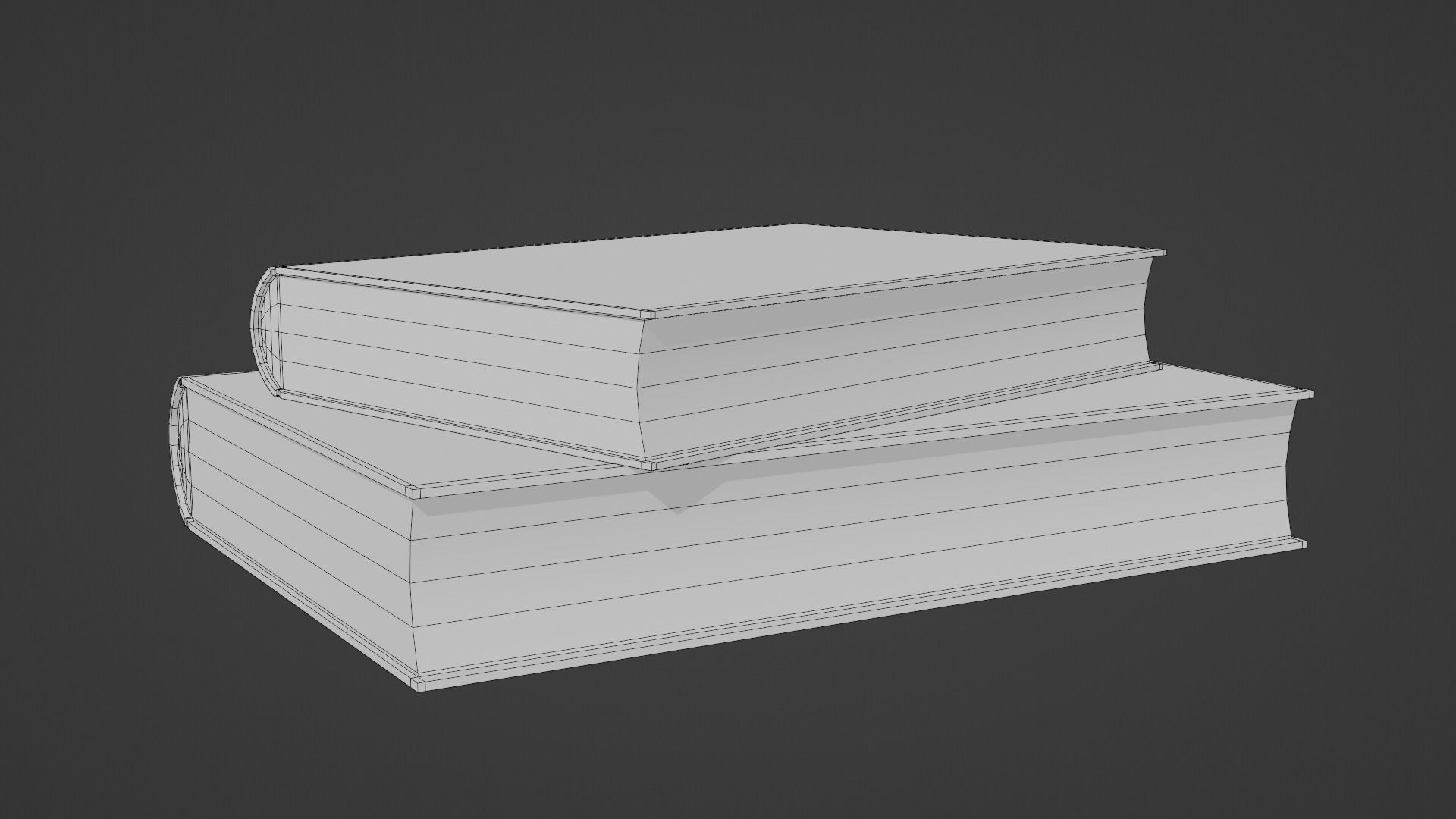 Low poly books Free low-poly 3D model_12