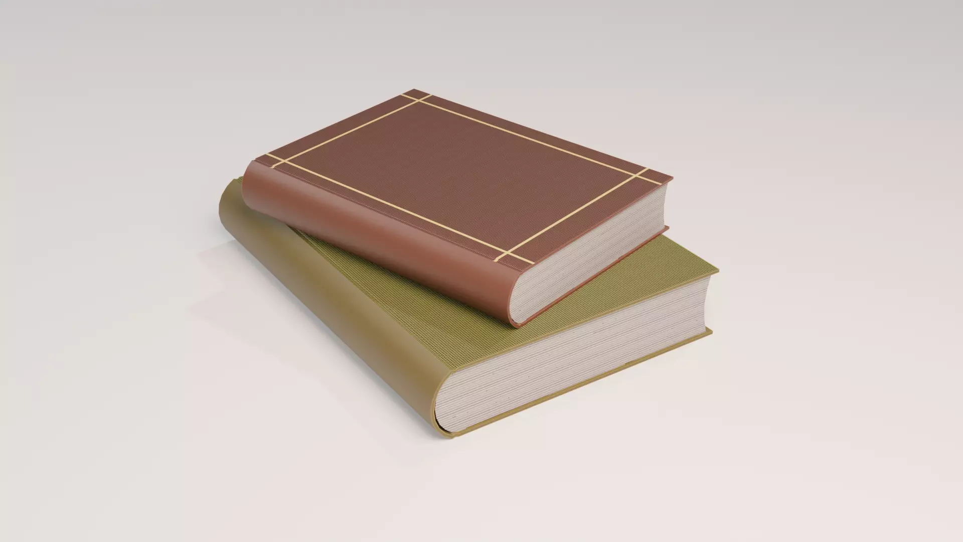 Low poly books Free low-poly 3D model_0