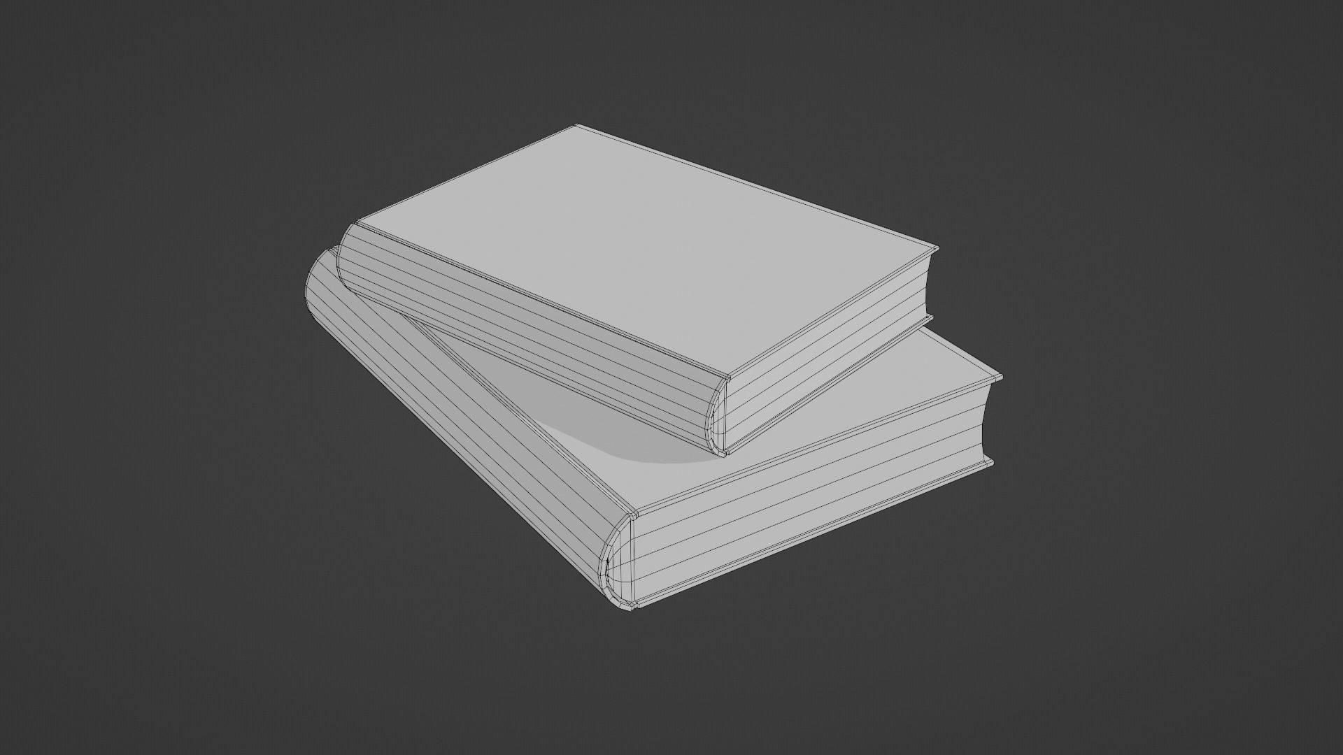 Low poly books Free low-poly 3D model_8