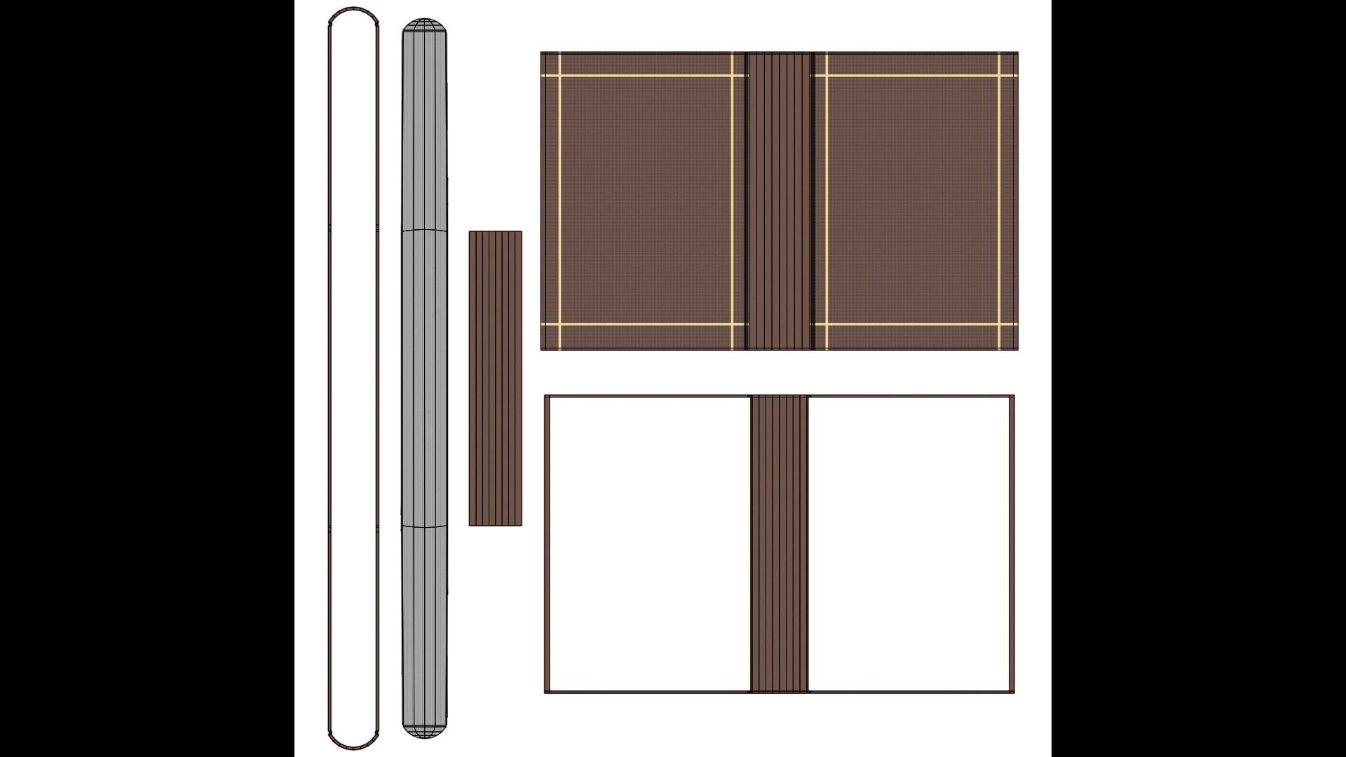 Low poly books Free low-poly 3D model_7