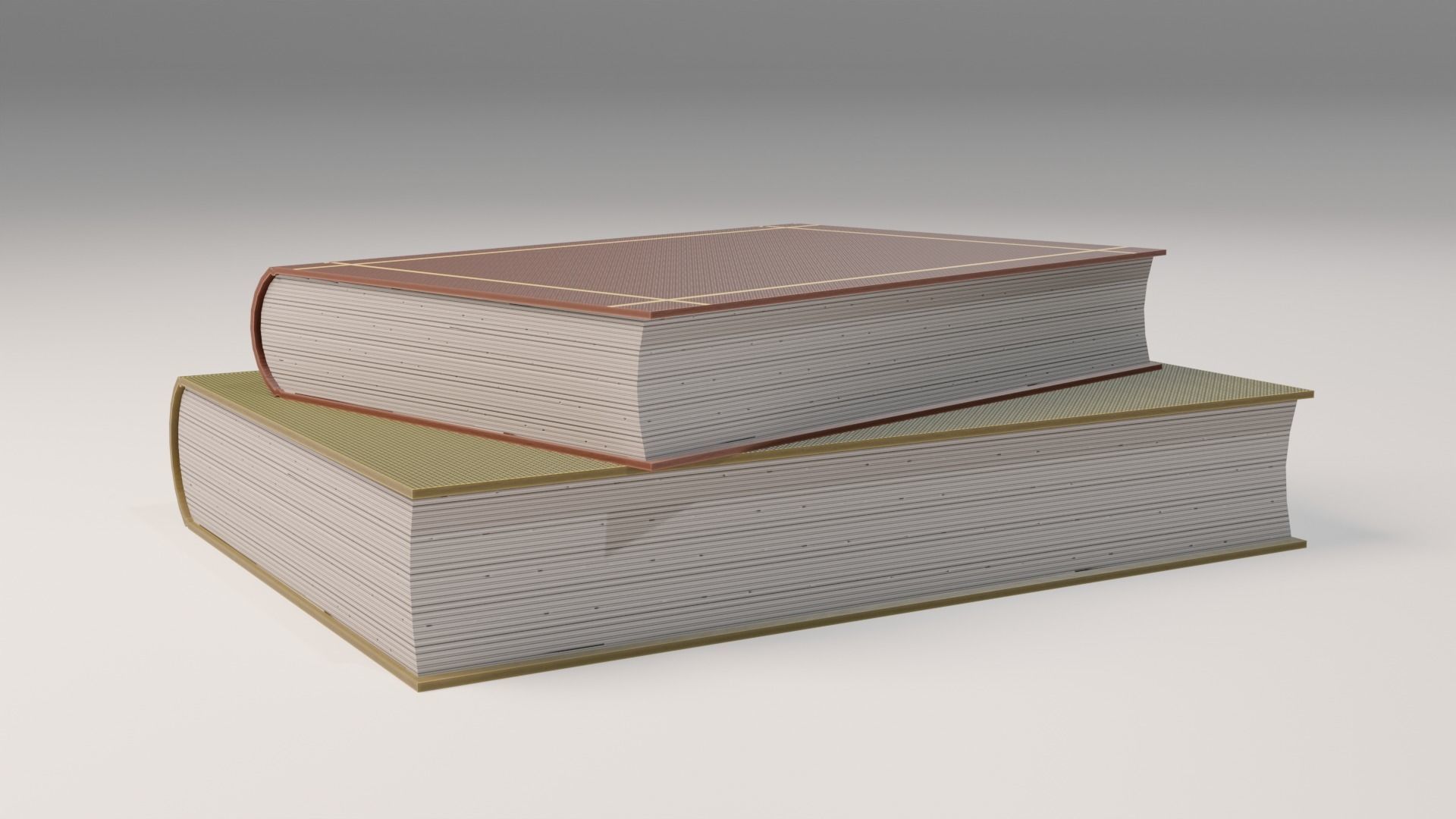 Low poly books Free low-poly 3D model_4