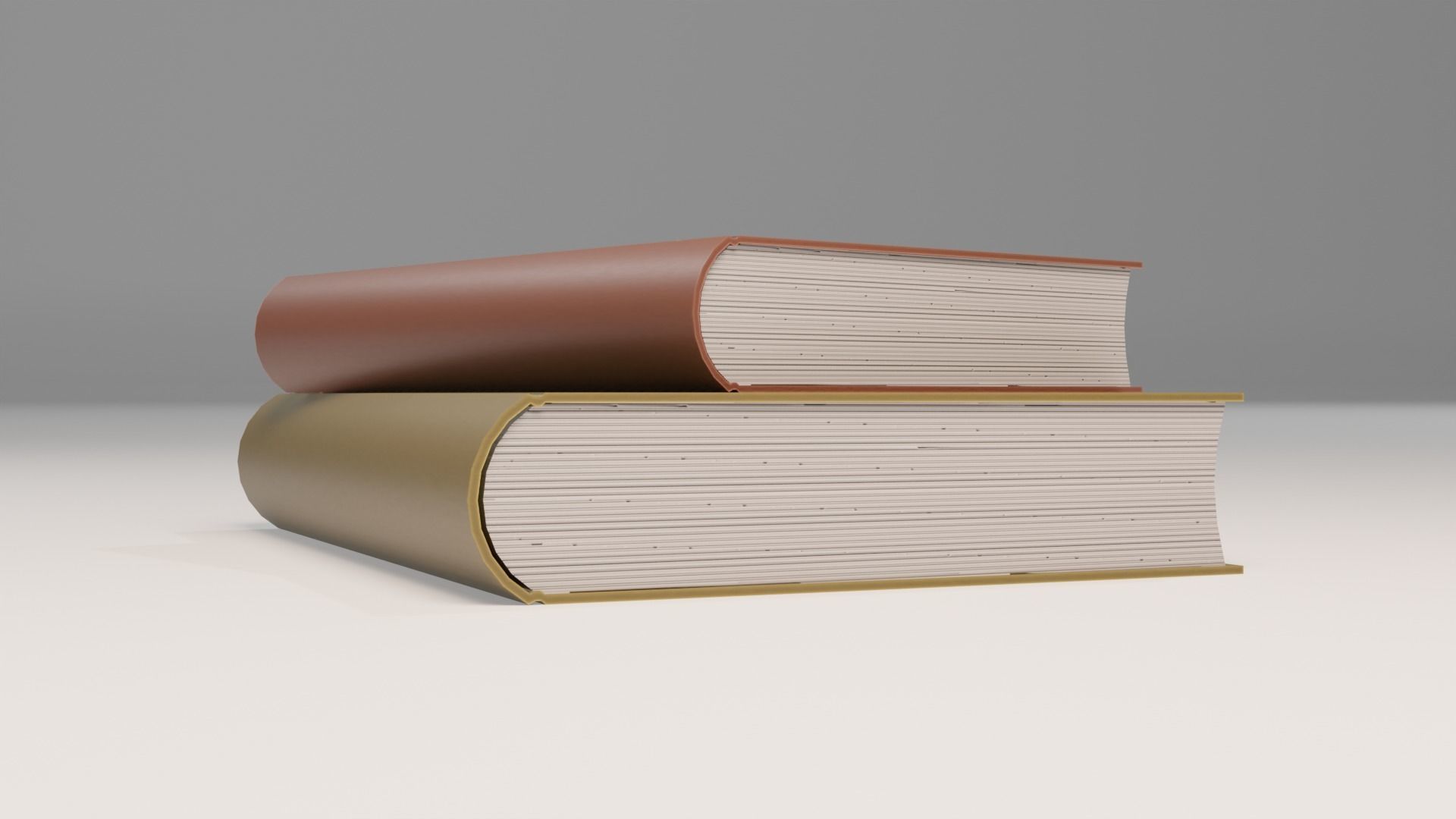 Low poly books Free low-poly 3D model_3