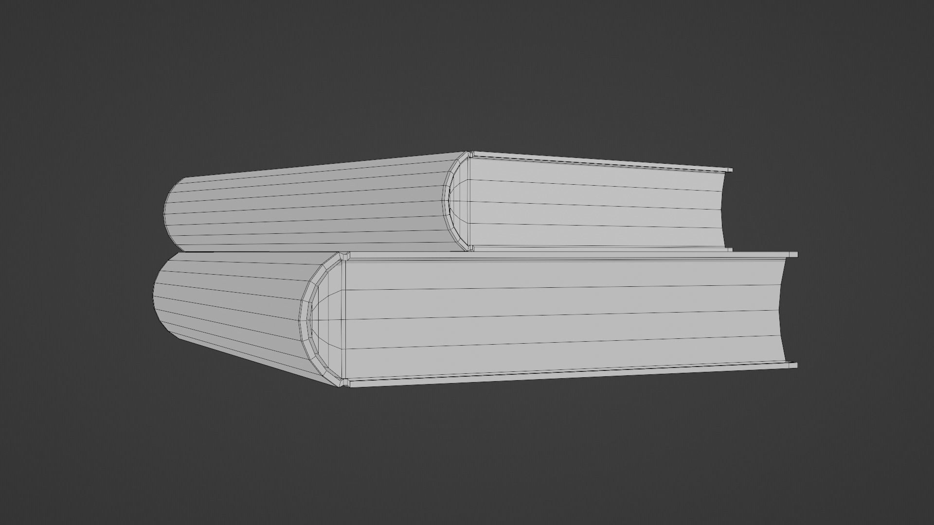 Low poly books Free low-poly 3D model_11