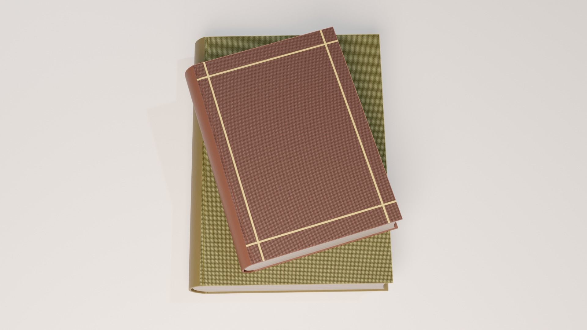 Low poly books Free low-poly 3D model_5