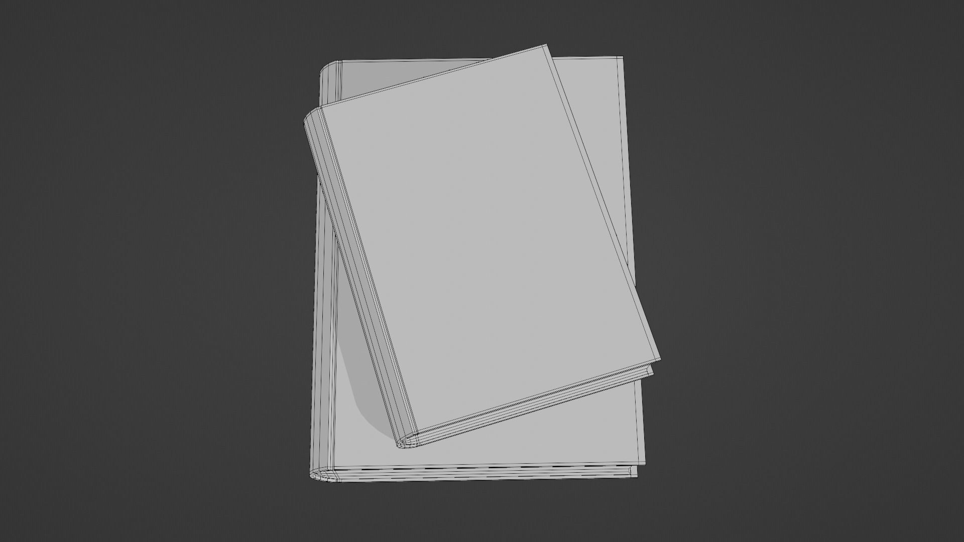 Low poly books Free low-poly 3D model_13