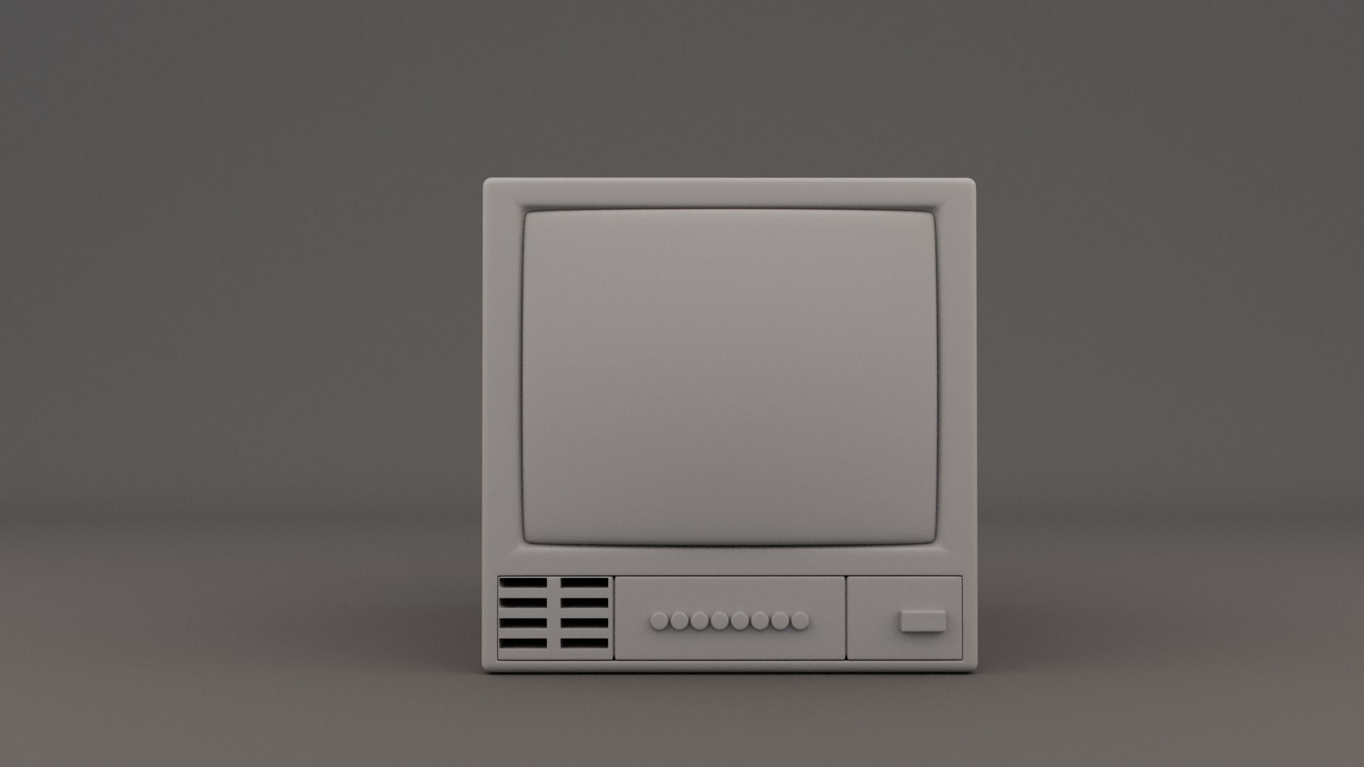 Old Monitor 3D model_2