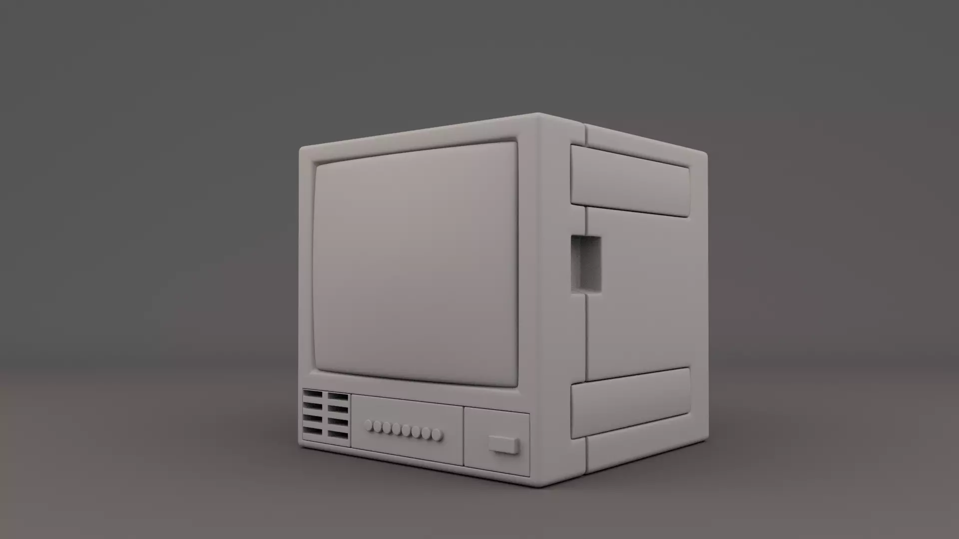 Old Monitor 3D model_0