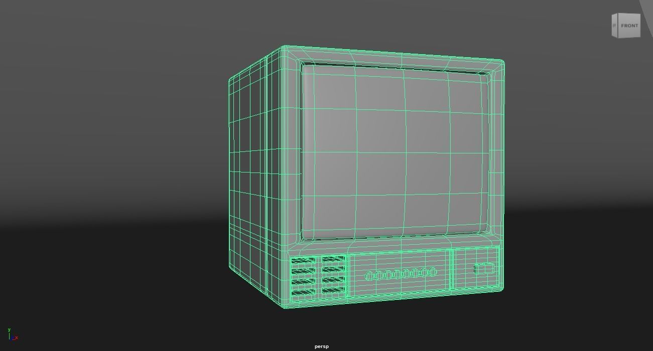 Old Monitor 3D model_4